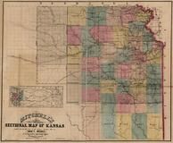 Kansas 1859 State Map, Kansas 1859 State Map